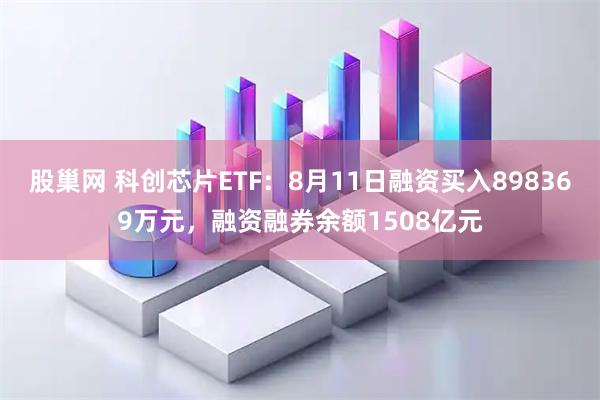 股巢网 科创芯片ETF：8月11日融资买入898369万元，融资融券余额1508亿元